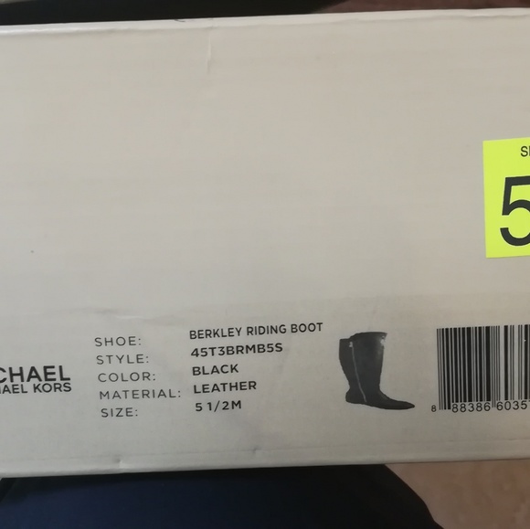 Michael KORS BERKLEY RIDING ANKLE LEATHER BOOTS 5.5 5.5M - Picture 2 of 8